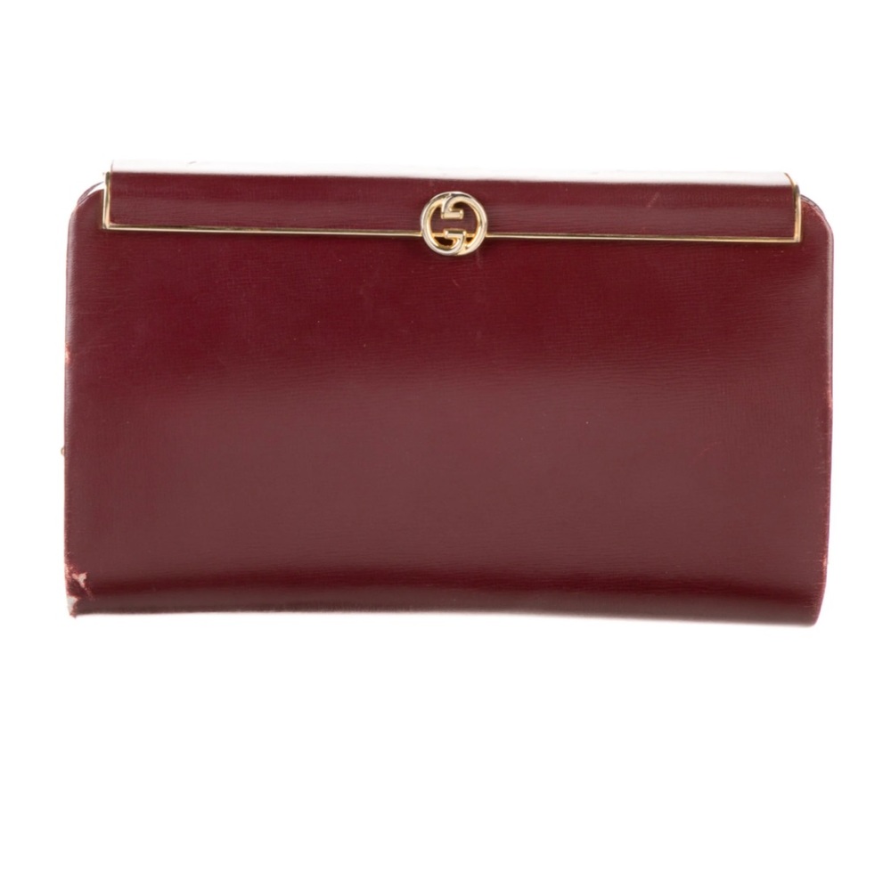 Gucci Frame Leather Clutch